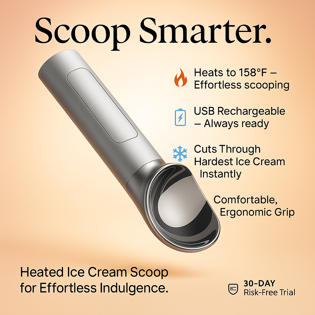 HeatScoop Pro: The Ultimate Temperature-Control Ice Cream Scoop