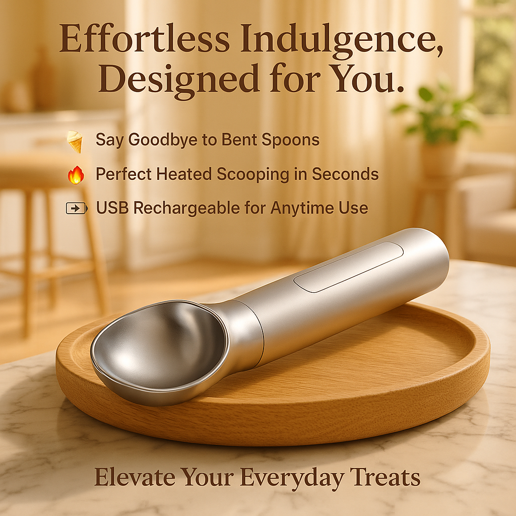 HeatScoop Pro: The Ultimate Temperature-Control Ice Cream Scoop