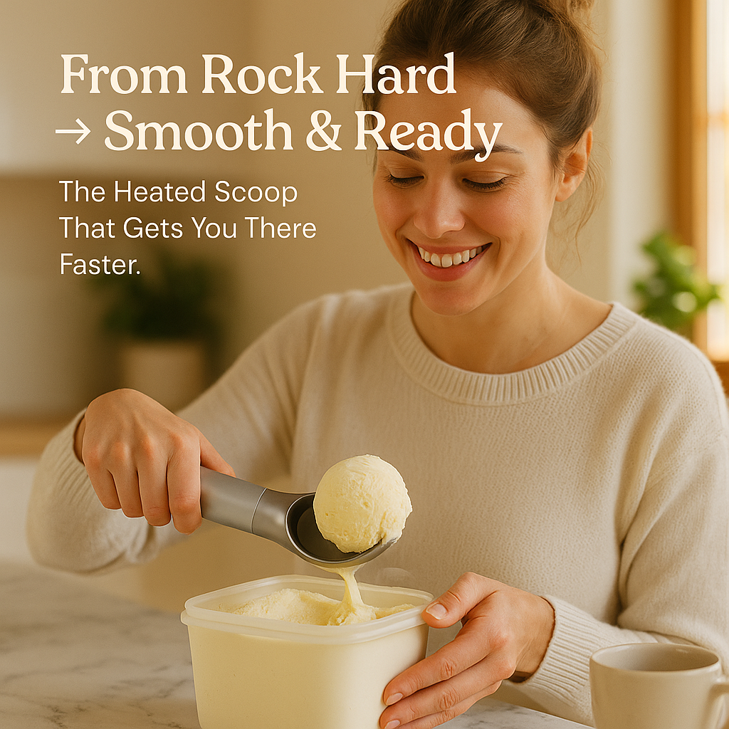HeatScoop Pro: The Ultimate Temperature-Control Ice Cream Scoop