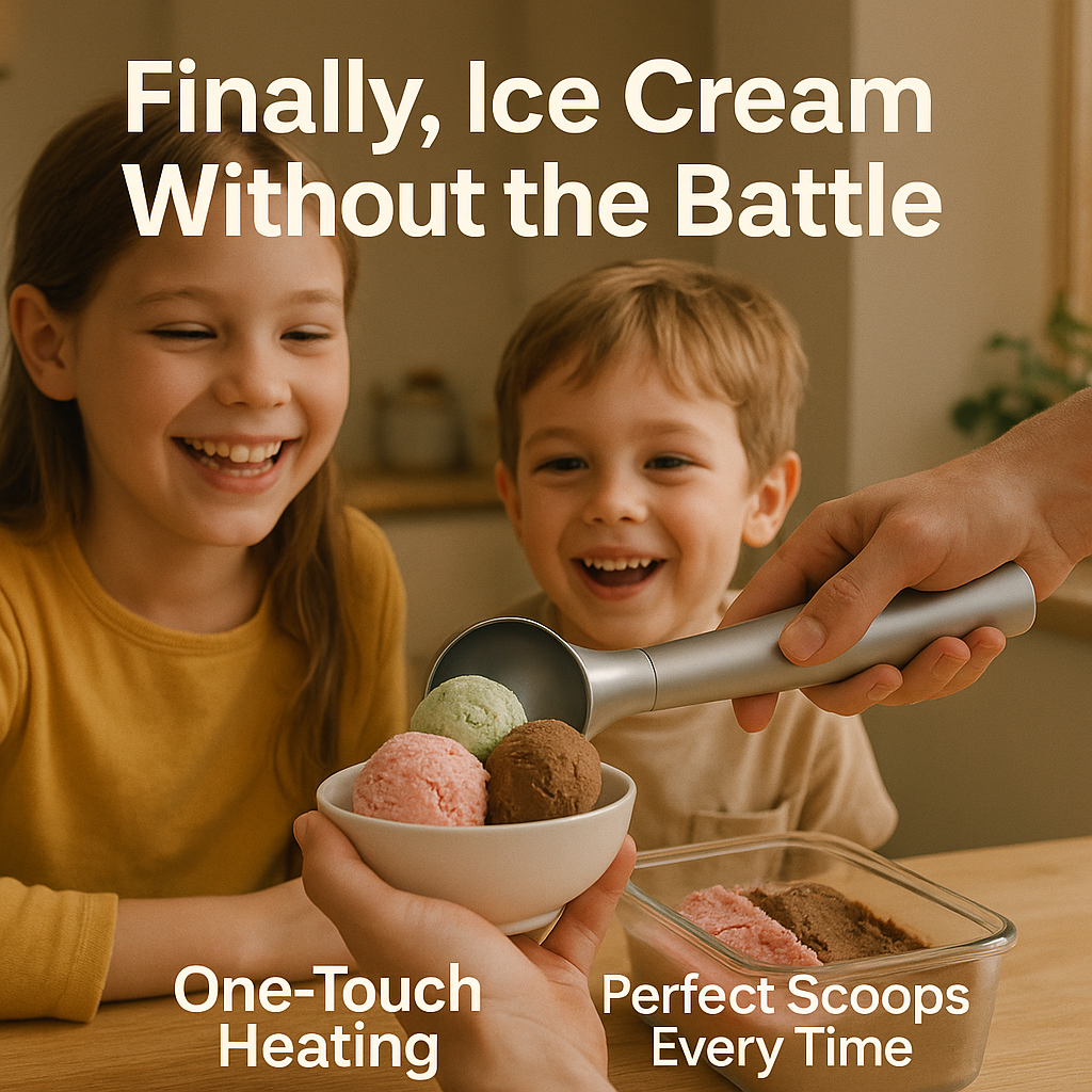 HeatScoop Pro: The Ultimate Temperature-Control Ice Cream Scoop