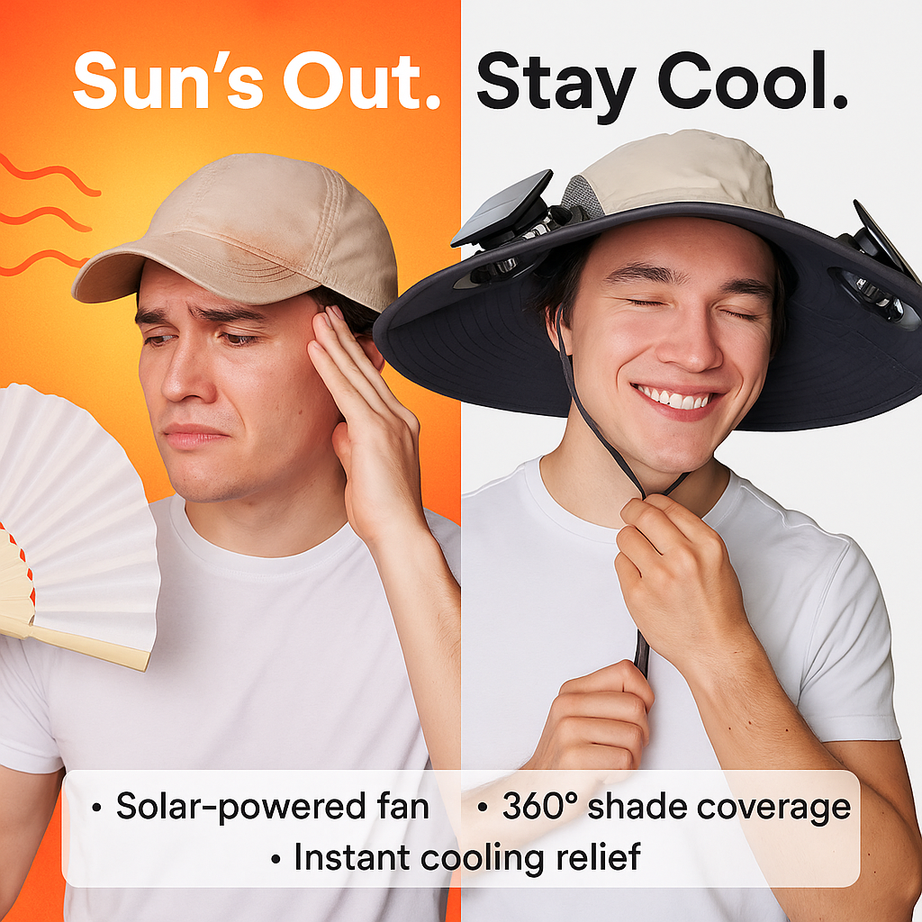 SolarBreeze™ Smart Solar Hat