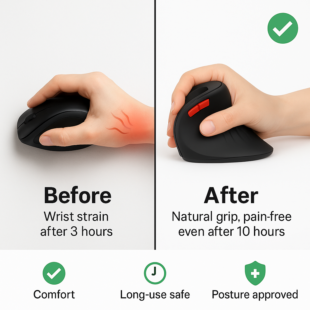 Venator™ ComfortGlide Ergonomic Mouse