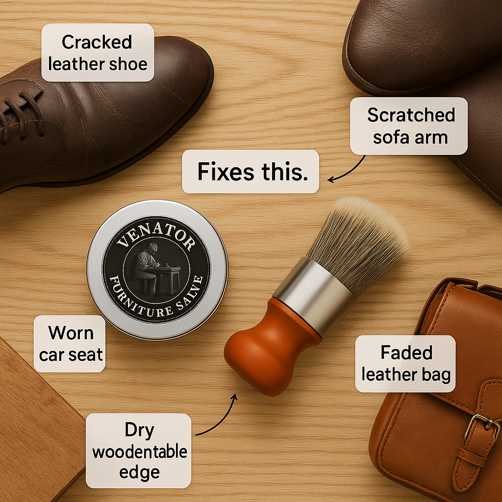 Venator™ Leather & Furniture Repair Salve + Applicator Brush