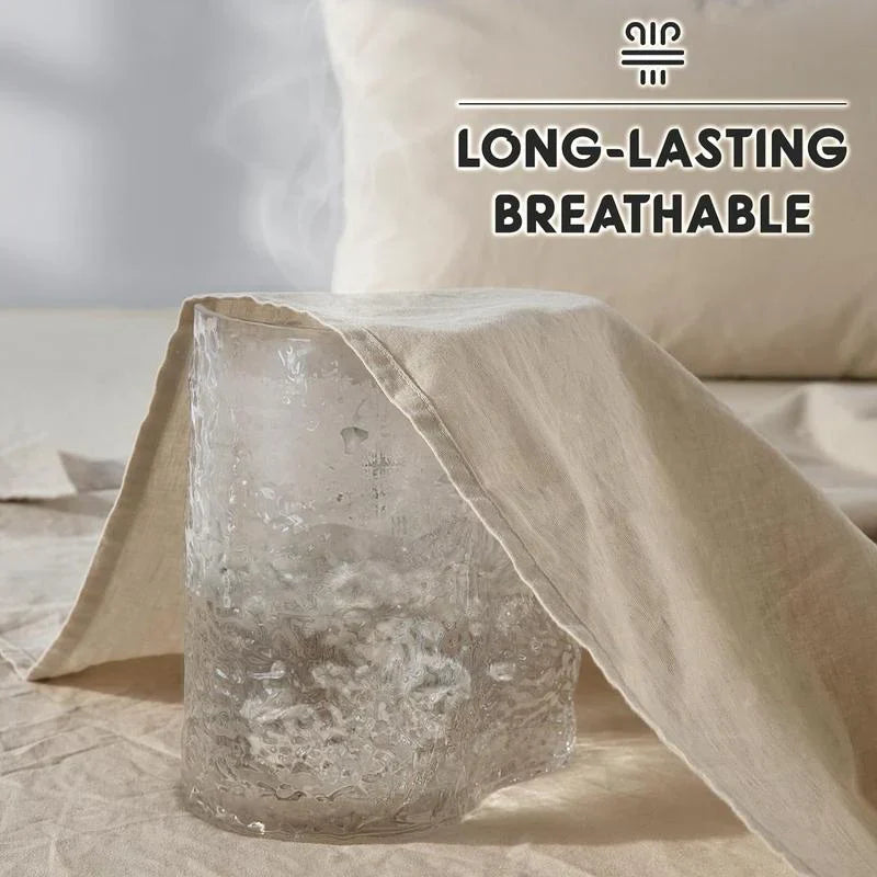 Stone-Washed French Flax Linen Sheet Set