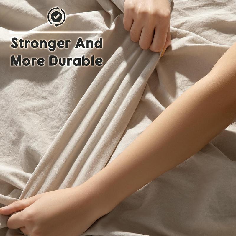 Stone-Washed French Flax Linen Sheet Set