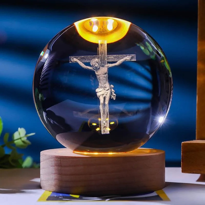 Venator™ 3D Crystal Jesus Night Light