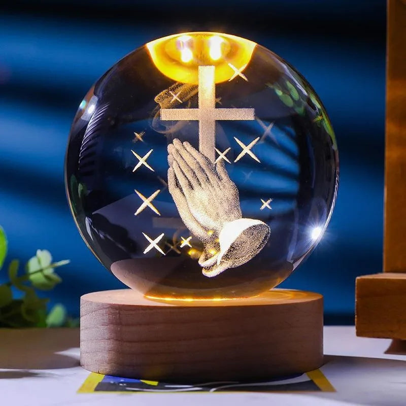 Venator™ 3D Crystal Jesus Night Light