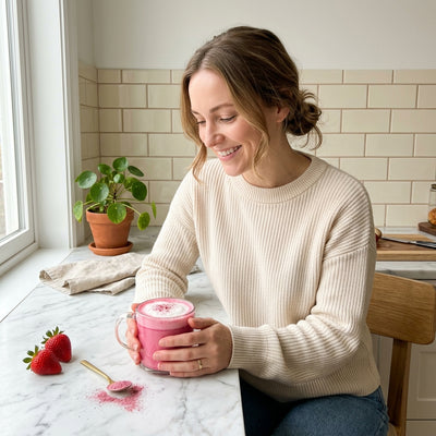 Superfood Pink Latte Strawberry Flavor
