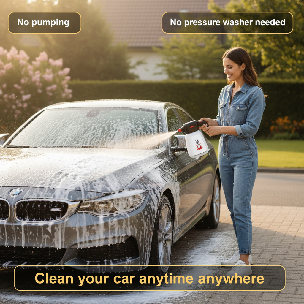 Foamy™  - The All-In-One Powered Spray