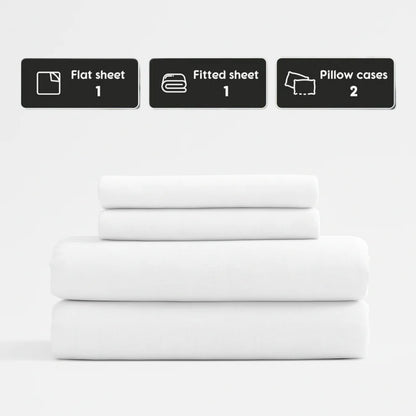 Stone-Washed French Flax Linen Sheet Set