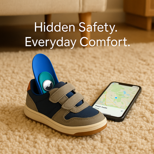 TrackSoles - Kid's Comfort Insoles with AirTag Pocket