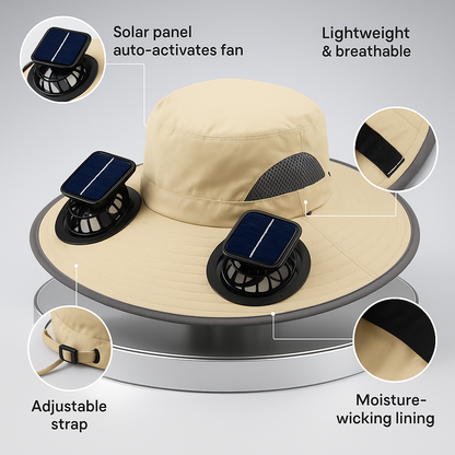 SolarBreeze™ Smart Solar Hat