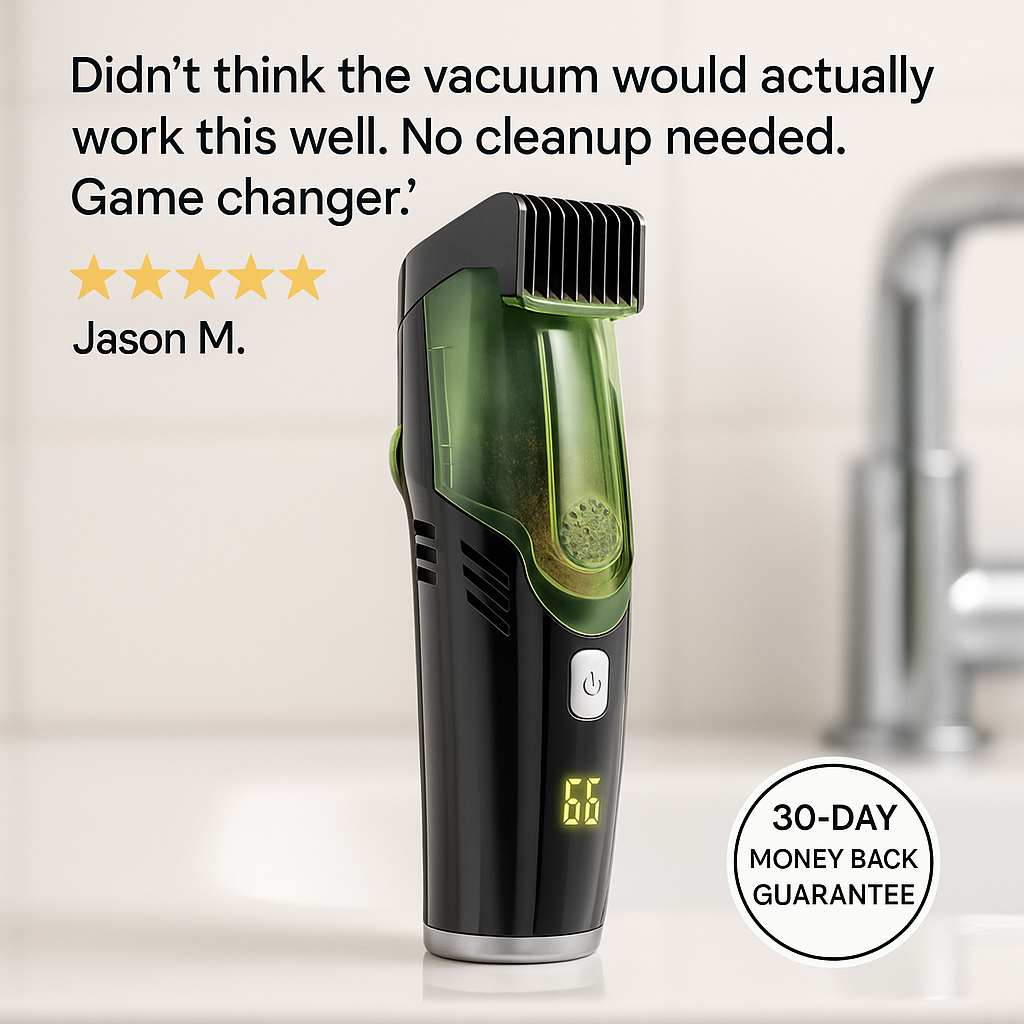Venator™ Vacuum Beard Trimmer V2 - Now Cordless!
