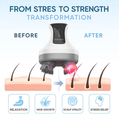 Venator™ Premium Red + Blue Light Scalp Head Massager