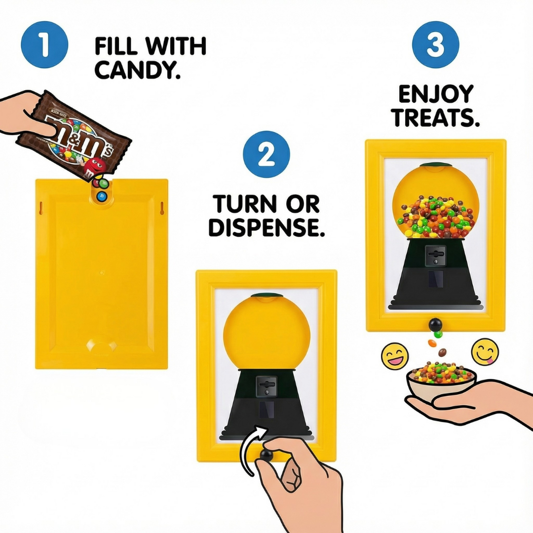 Vintage 2-in-1 Candy Dispenser Picture Frame