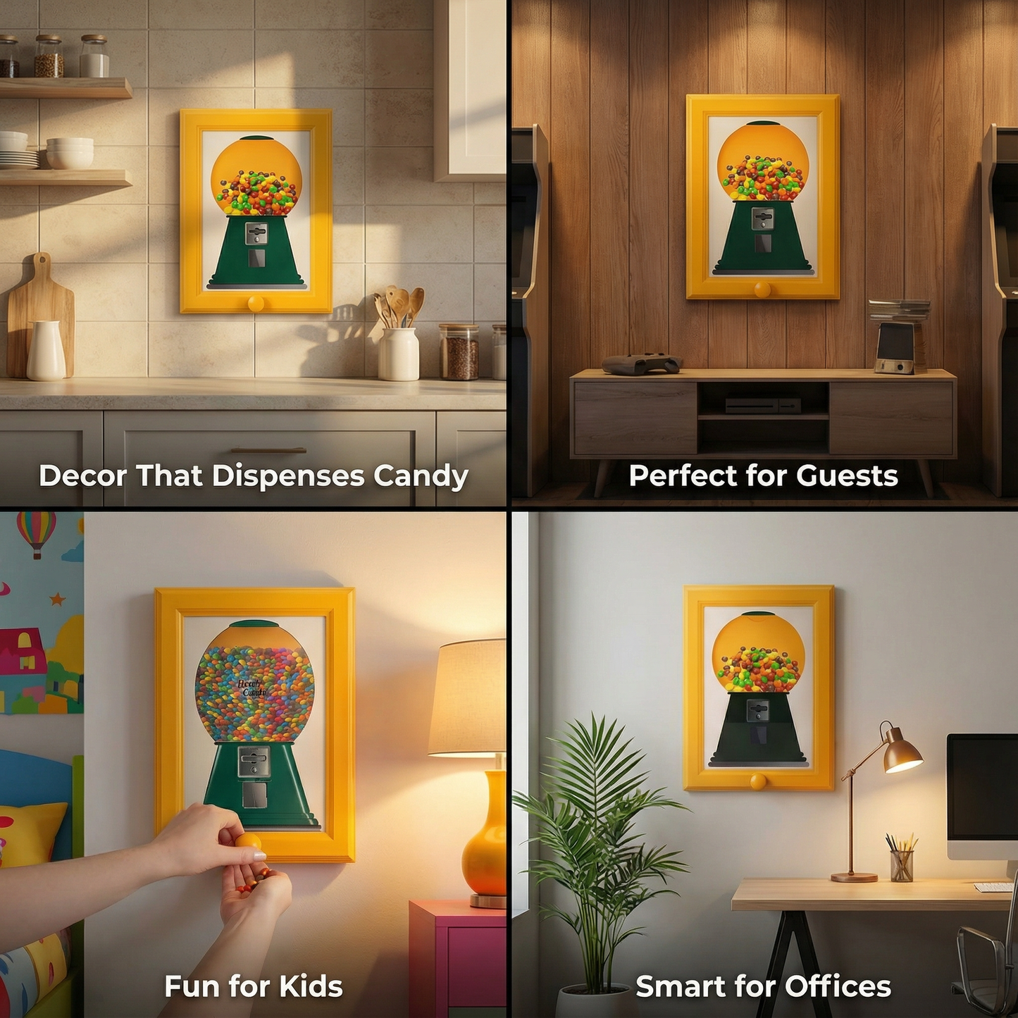 Vintage 2-in-1 Candy Dispenser Picture Frame