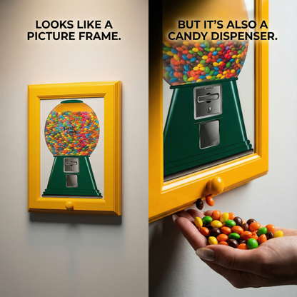 Vintage 2-in-1 Candy Dispenser Picture Frame