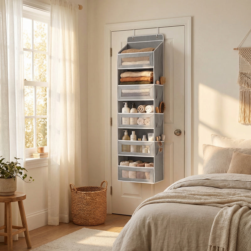 Venator Closet Organizer hanging on door