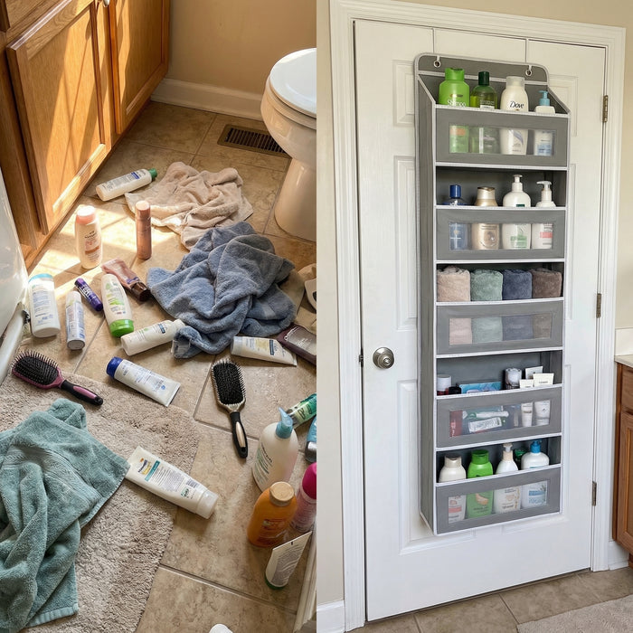 Organized home with door organizer