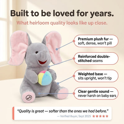Hide-and-Seek Elephant Plush