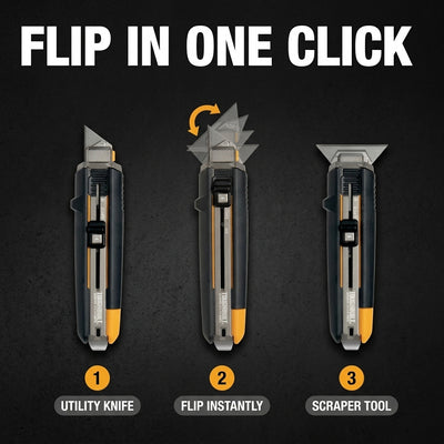 TOUGHBUILT 2-in-1 Scraper Utility Knife