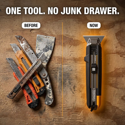 TOUGHBUILT 2-in-1 Scraper Utility Knife