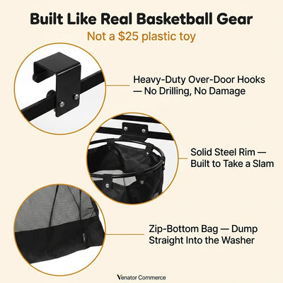 Basketball Hoop Laundry Hamper