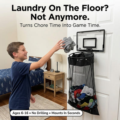 Basketball Hoop Laundry Hamper