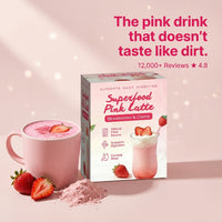Superfood Pink Latte Strawberry Flavor