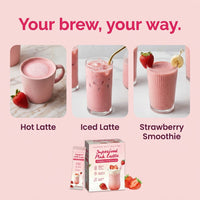 Superfood Pink Latte Strawberry Flavor