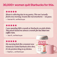 Superfood Pink Latte Strawberry Flavor
