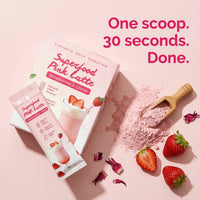 Superfood Pink Latte Strawberry Flavor