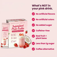 Superfood Pink Latte Strawberry Flavor